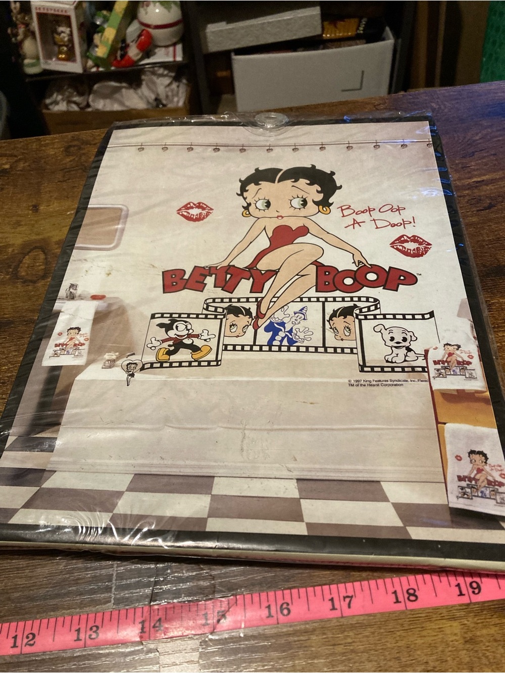 Catalina Betty Boop vinyl shower curtain